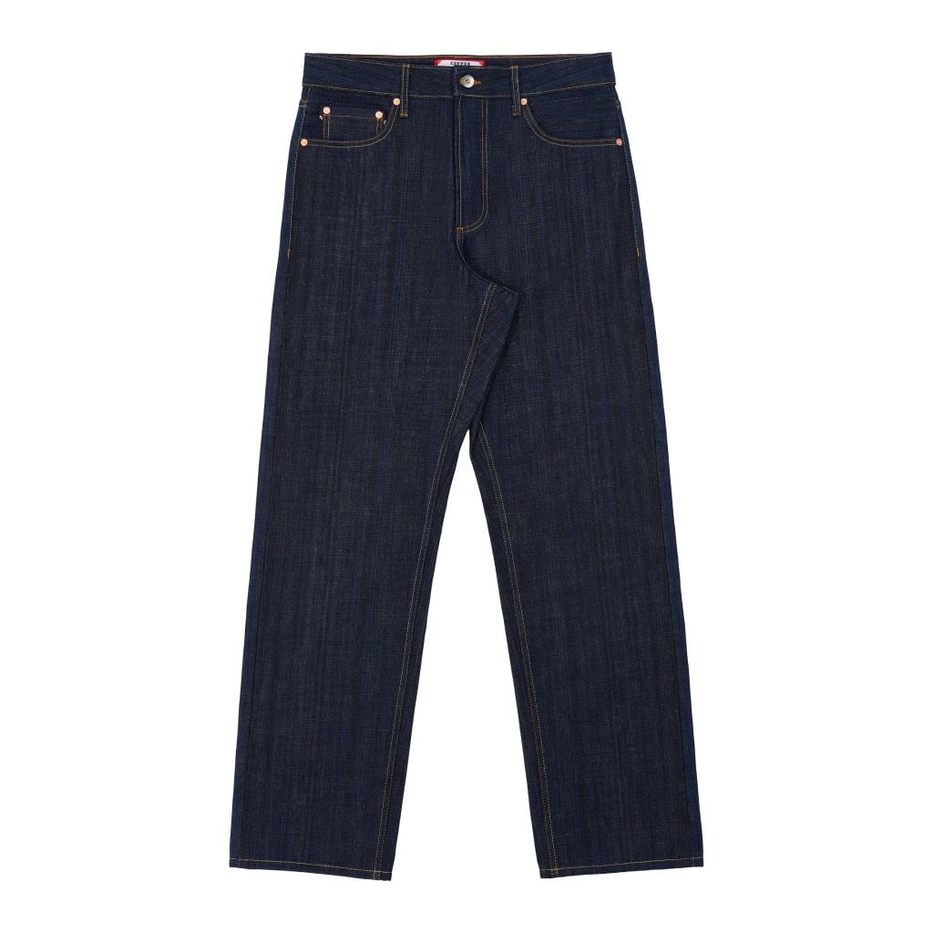 Straight  - 17 Oz - Blue Tech - Button Fly - Raw Selvedge Denim Pants