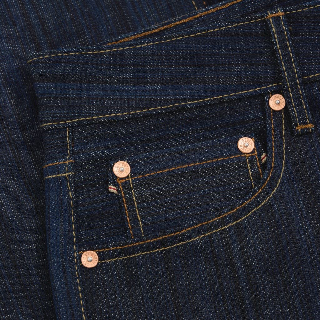 Straight  - 17 Oz - Blue Tech - Button Fly - Raw Selvedge Denim Pants