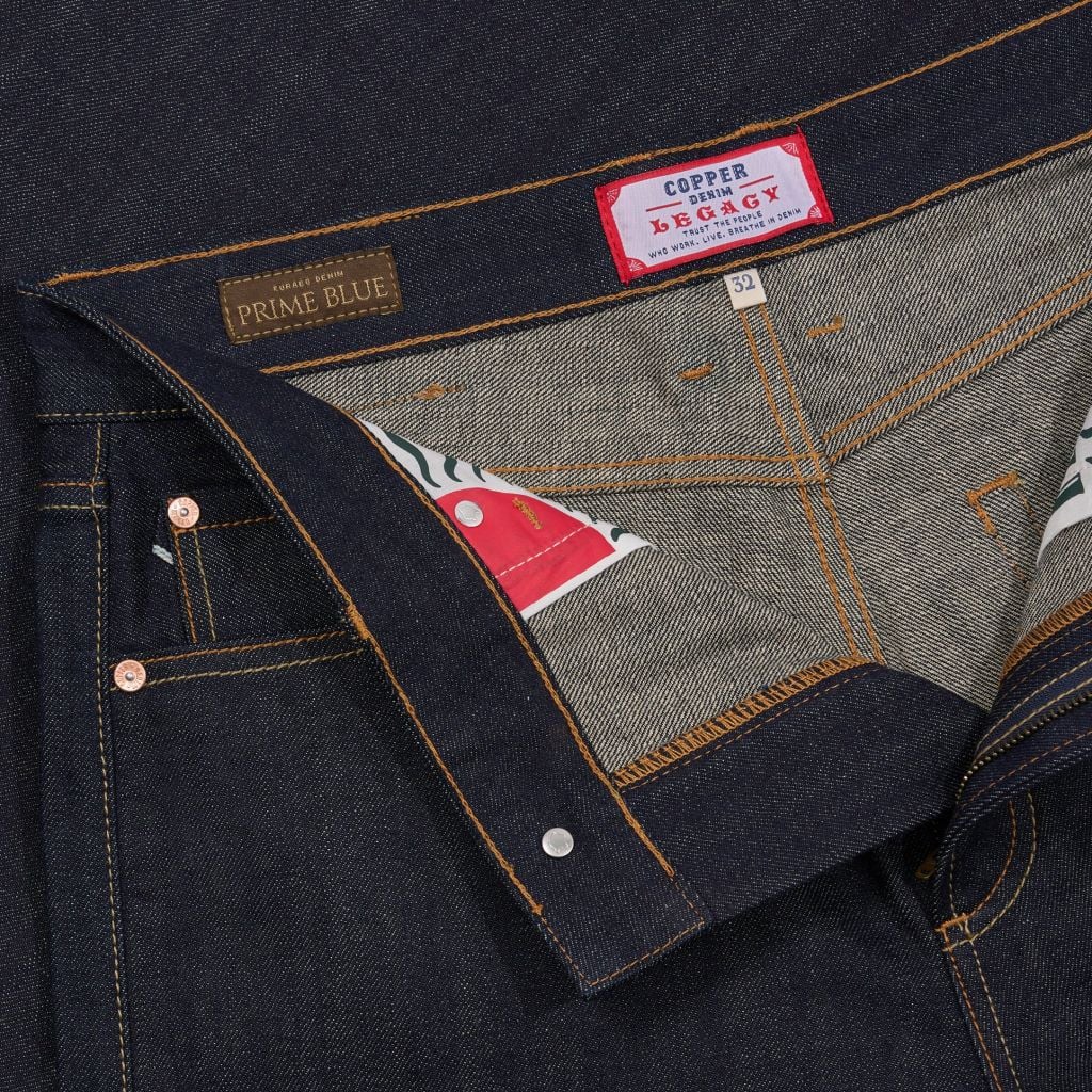 Straight  - KURABO 13.5 Oz - Prime Blue - Raw Selvedge Denim