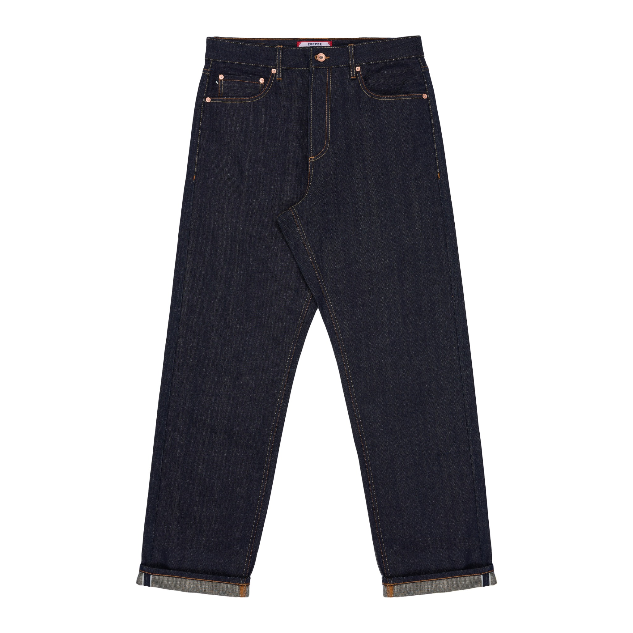 Copper Denim Straight - KURABO 13.5 Oz - Prime Blue