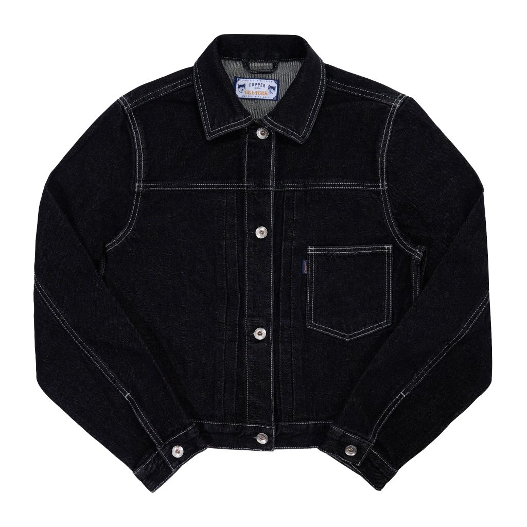 [ÁO KHOÁC NỮ] Type I - 12Oz - Black - One Washed Denim Jacket