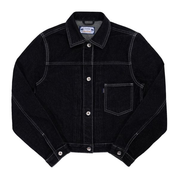  [ÁO KHOÁC NỮ] Type I - 12Oz - Black - One Washed Denim Jacket 