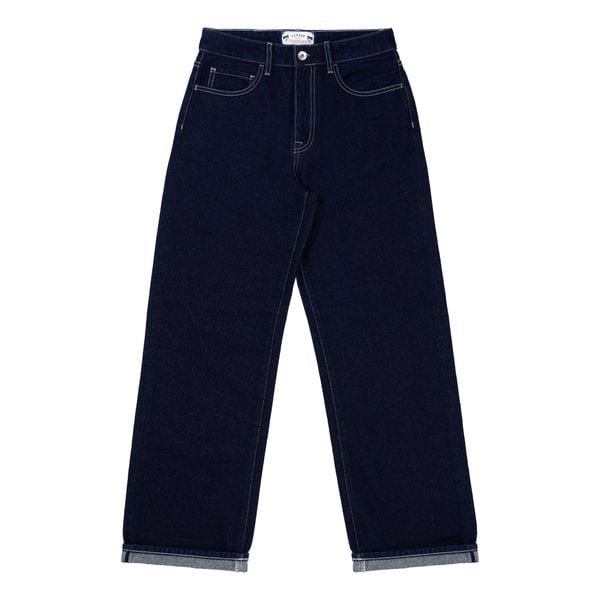  [QUẦN NỮ] Straight - 12oz - Indigo - One Washed Denim Pants 