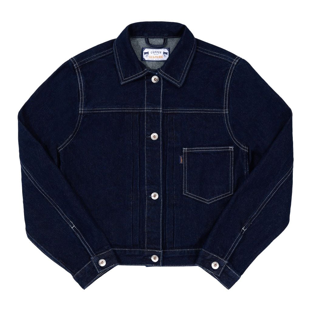 [ÁO KHOÁC NỮ] Type I - 12Oz - INDIGO - One Washed Denim Jacket
