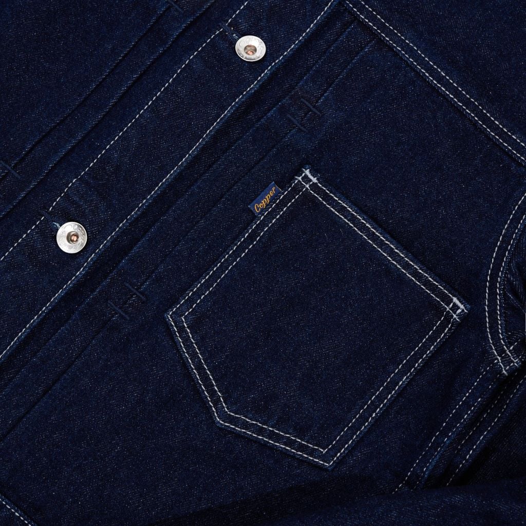 [ÁO KHOÁC NỮ] Type I - 12Oz - INDIGO - One Washed Denim Jacket