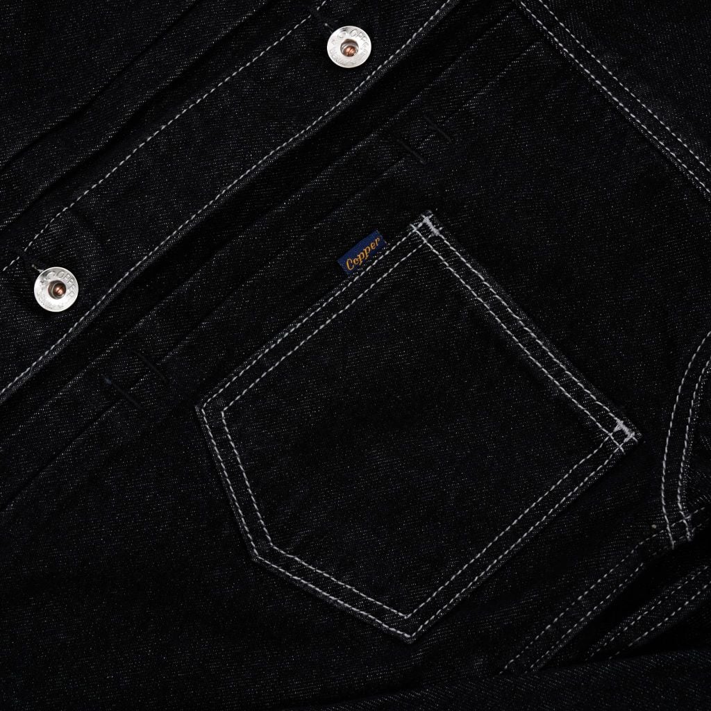 [ÁO KHOÁC NỮ] Type I - 12Oz - Black - One Washed Denim Jacket