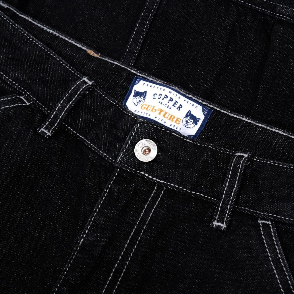 [QUẦN NỮ] Relax - 12oz - Black - One Washed Denim Pants - TÚI XÉO