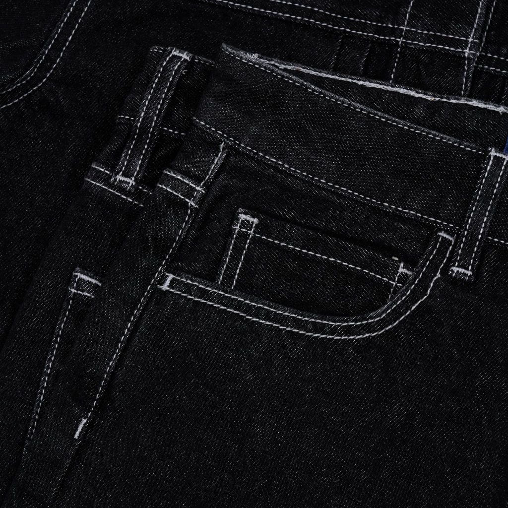 [QUẦN NỮ] Straight - 12oz - Black - One Washed Denim Pants