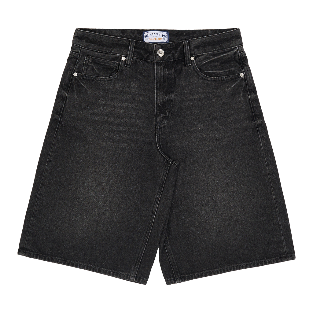 Short - 12 Oz - Dark Grey - Washed Denim Pants