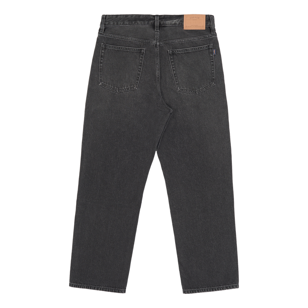 Straight - 12 Oz - Stone grey - Washed Denim Pants