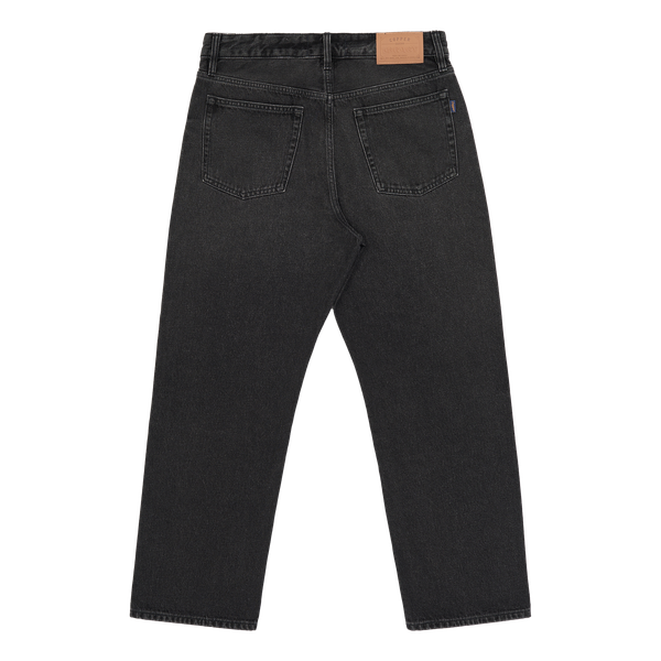  Straight - 12 Oz - Dark Grey - Washed Denim Pants 
