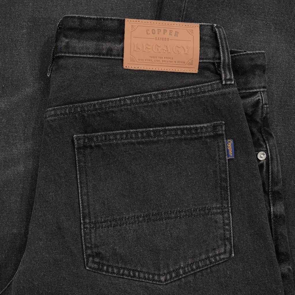 Short - 12 Oz - Dark Grey - Washed Denim Pants
