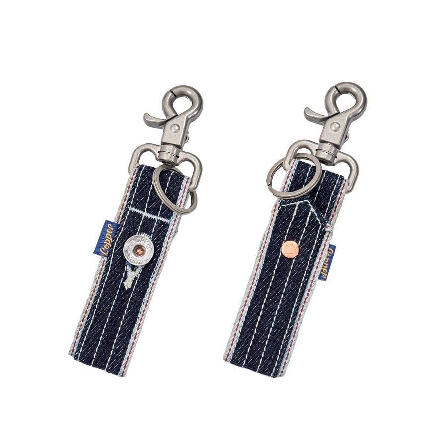 INDIGO / SILVER Keychains - Móc khóa Raw Selvegde Denim