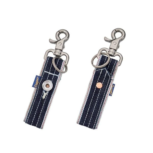  INDIGO / SILVER Keychains - Móc khóa Raw Selvegde Denim 