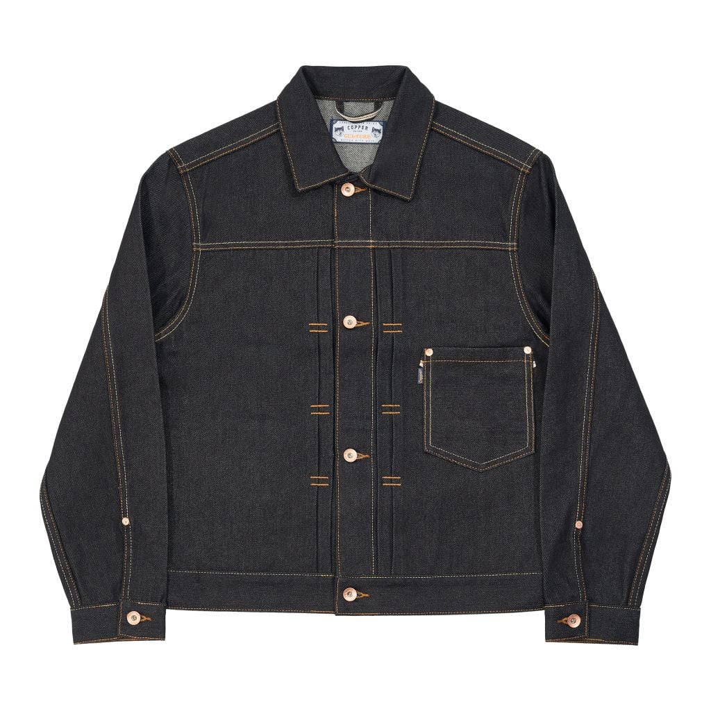 Type I - 14.5 Oz - Diamond Blue - Raw Selvedge Denim Vintage Jacket