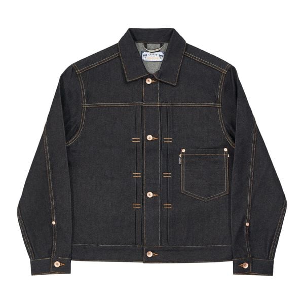  Type I - 14.5 Oz - Diamond Blue - Raw Selvedge Denim Vintage Jacket 