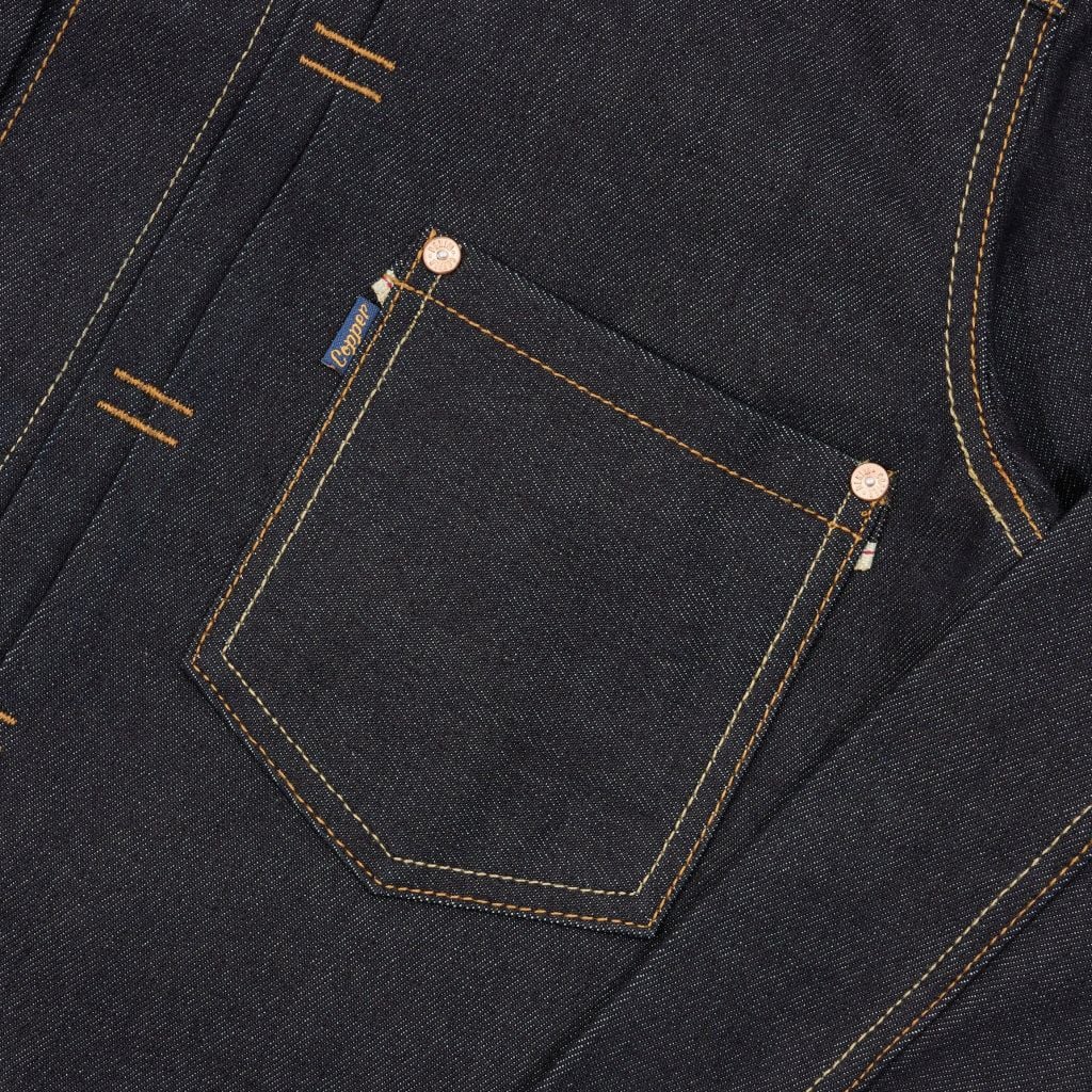Type I - 14.5 Oz - Diamond Blue - Raw Selvedge Denim Vintage Jacket
