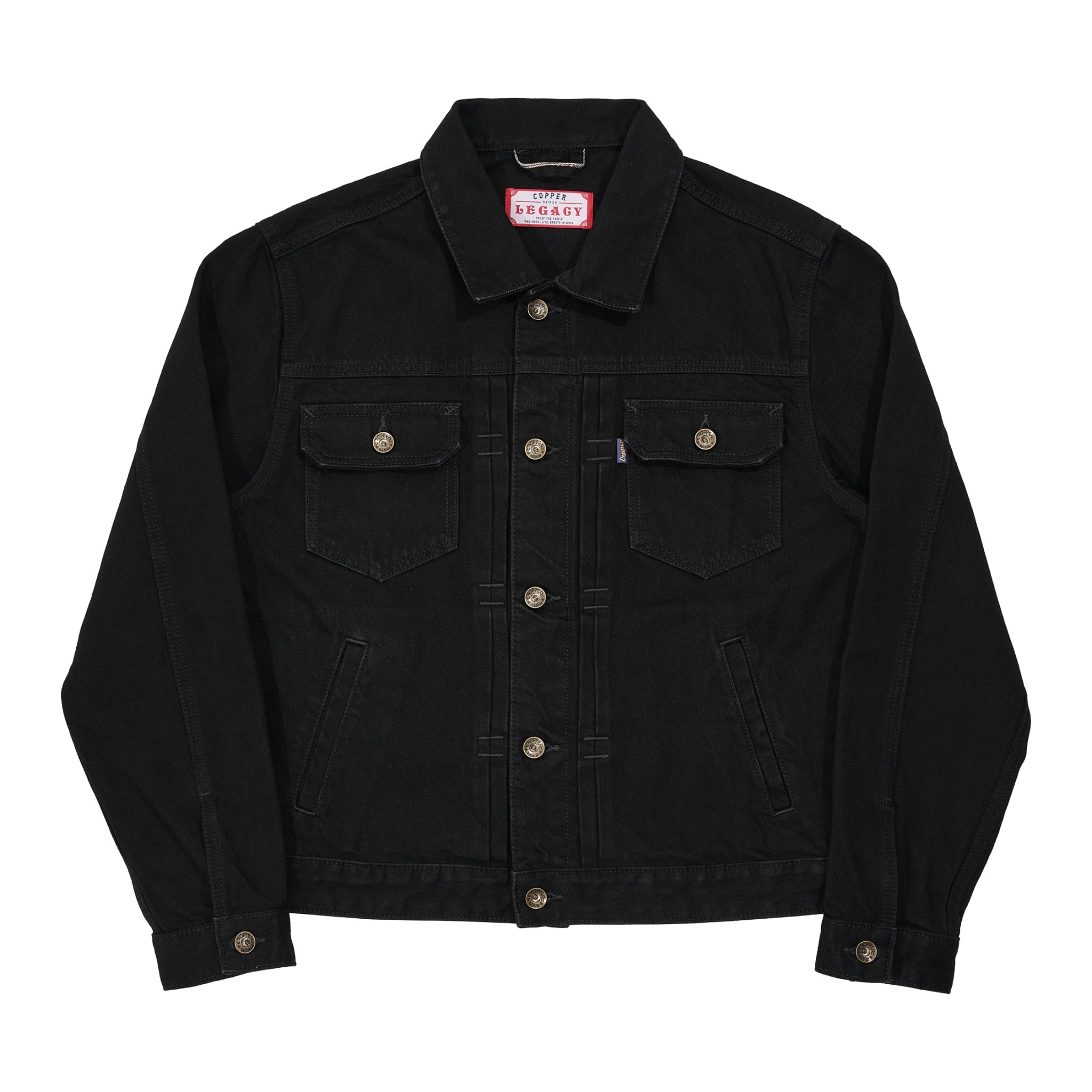 Copper Denim Type II – 15 Oz – All Black Slub