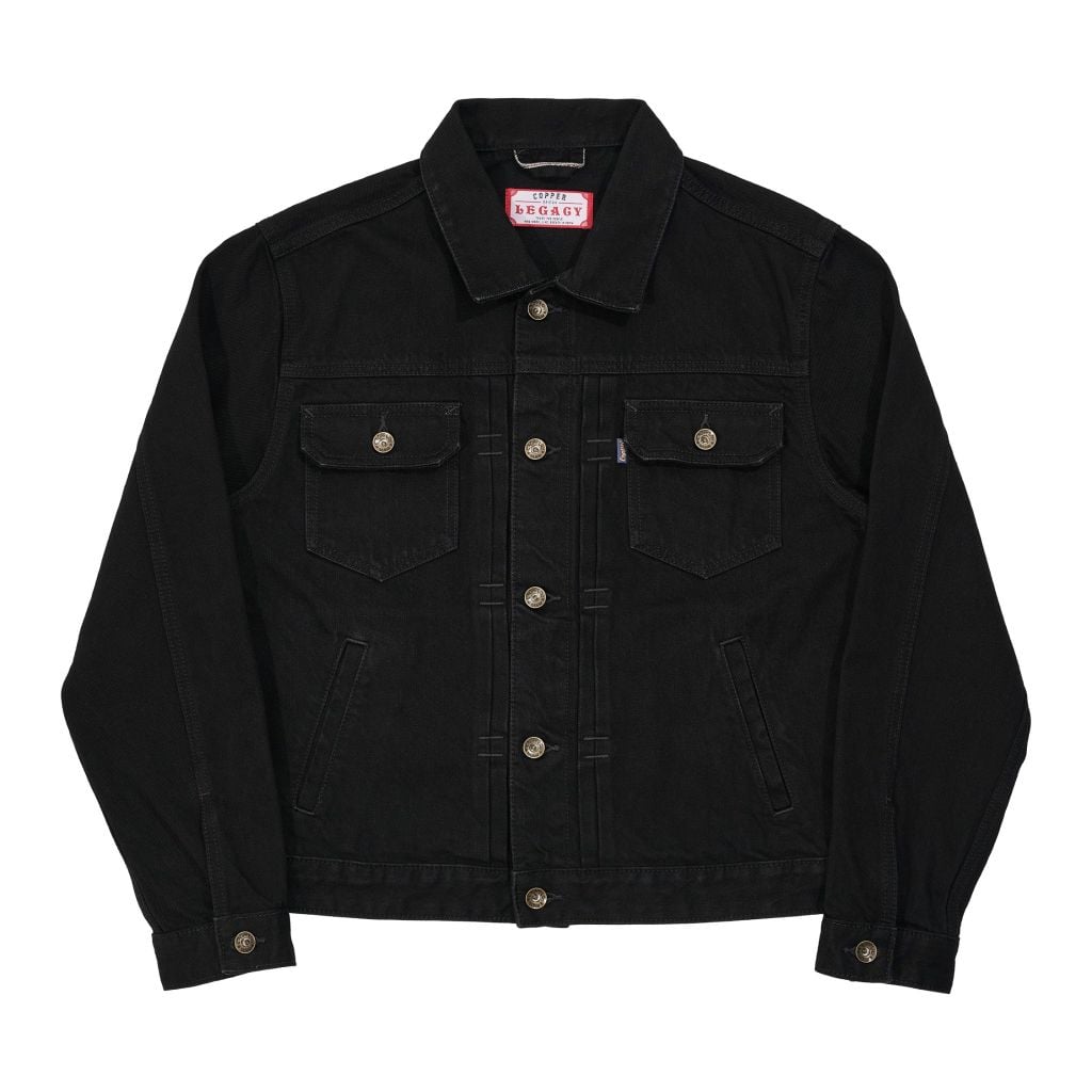 Type II – 15 Oz – All Black Slub - One Washed Selvedge Denim Jacket