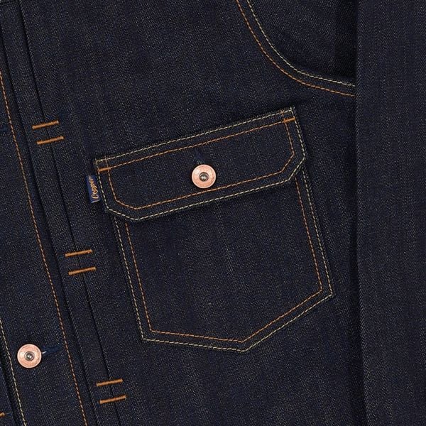  Type I - KURABO 13.5 Oz - Prime Blue - Raw Selvedge Denim Jacket 