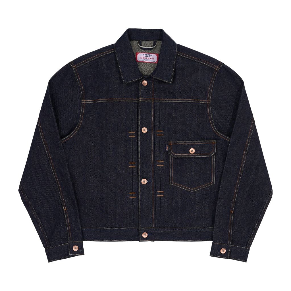 Type I - KURABO 13.5 Oz - Prime Blue - Raw Selvedge Denim Jacket