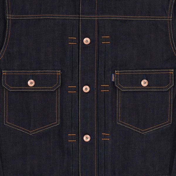  Type II - KURABO 13.5 Oz - Prime Blue - Raw Selvedge Denim Jacket 