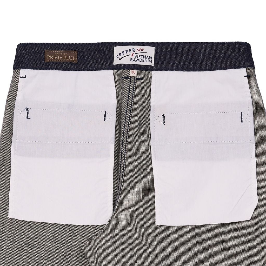 [VNRDxCOPPER] Relax - KURABO 13.5 Oz - Prime Blue - Raw Selvedge Denim Pants