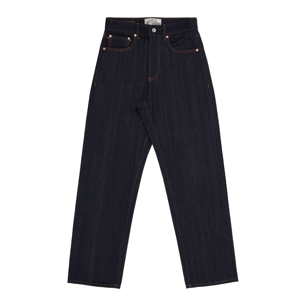  [VNRDxCOPPER] Straight - KURABO 13.5 Oz - Prime Blue - Raw Selvedge Denim Pants 