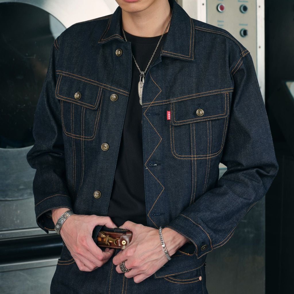 [VNRDxCOPPER] Type III - KURABO 13.5 Oz - Prime Blue - Raw Selvedge Denim Jacket
