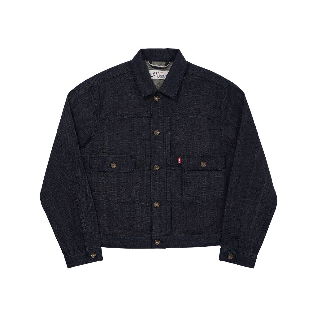 [VNRDxCOPPER] Type II - KURABO 13.5 Oz - Prime Blue - Raw Selvedge Denim Jacket