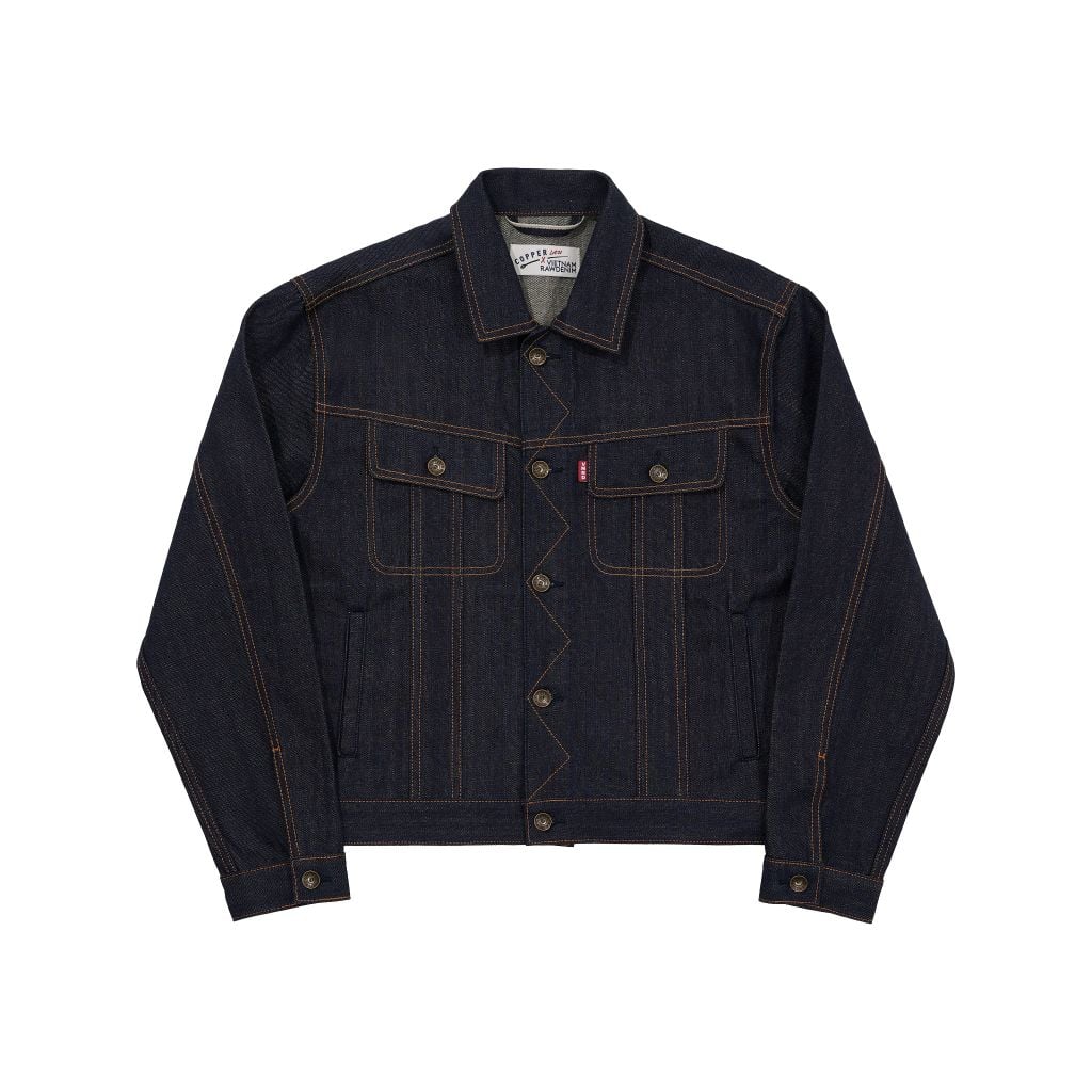 [VNRDxCOPPER] Type III - KURABO 13.5 Oz - Prime Blue - Raw Selvedge Denim Jacket