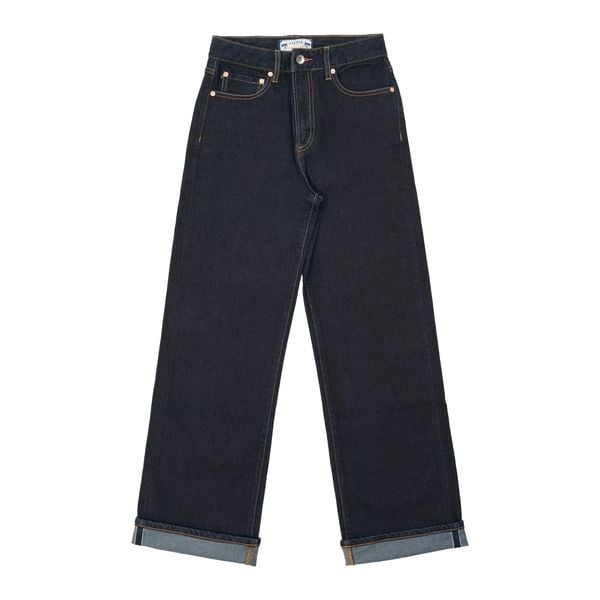  [QUẦN NỮ] Straight - 12 Oz -  Deep Blue - One Washed Selvedge Denim Pants 