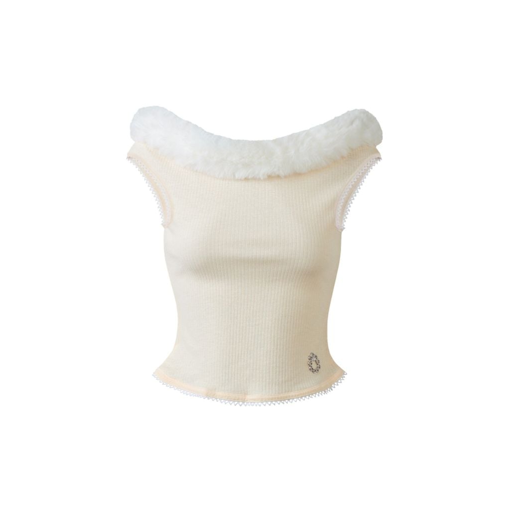  TSUN Lily Top - Áo Thun Cổ Lông 