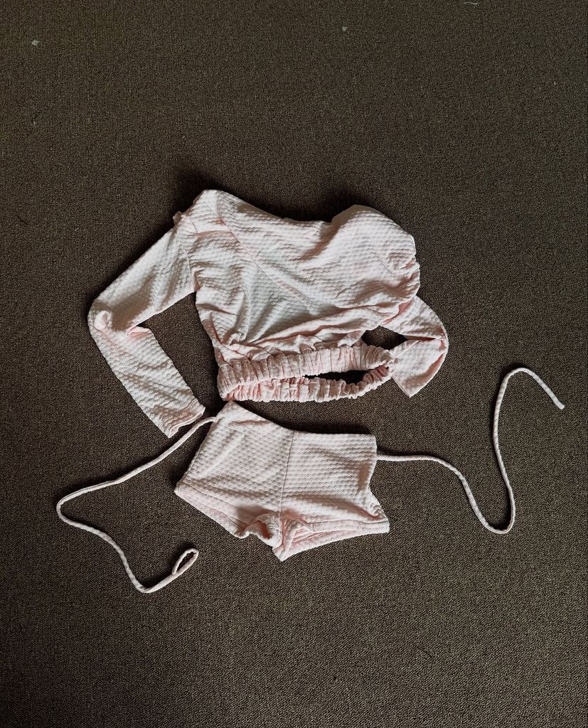  TSUN Set Thun Nơ Hở Lưng Màu Hồng - Knot Me Pink Set 