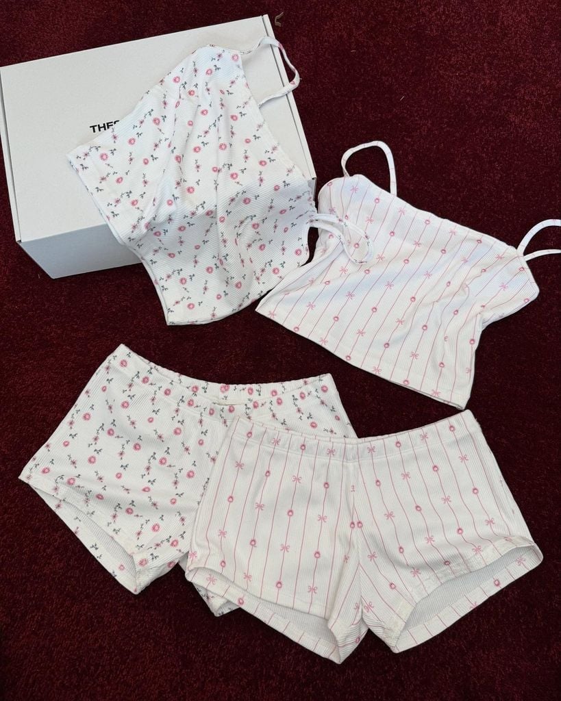  TSUN Flower Sleepwear - Sleepwear Set In Hoa 