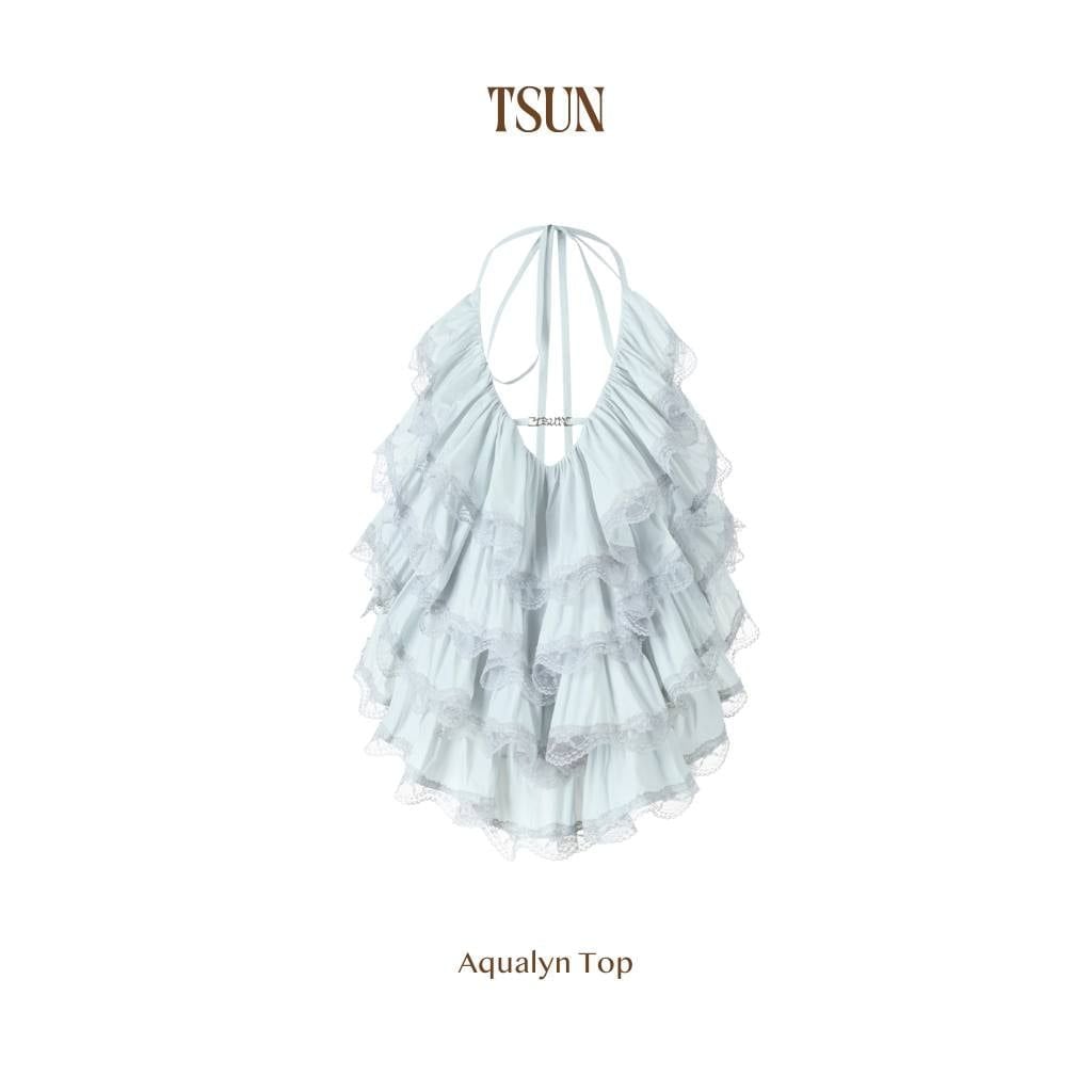  TSUN Aqualyn Top - Áo Bèo Nhiều Tầng Hở Lưng 
