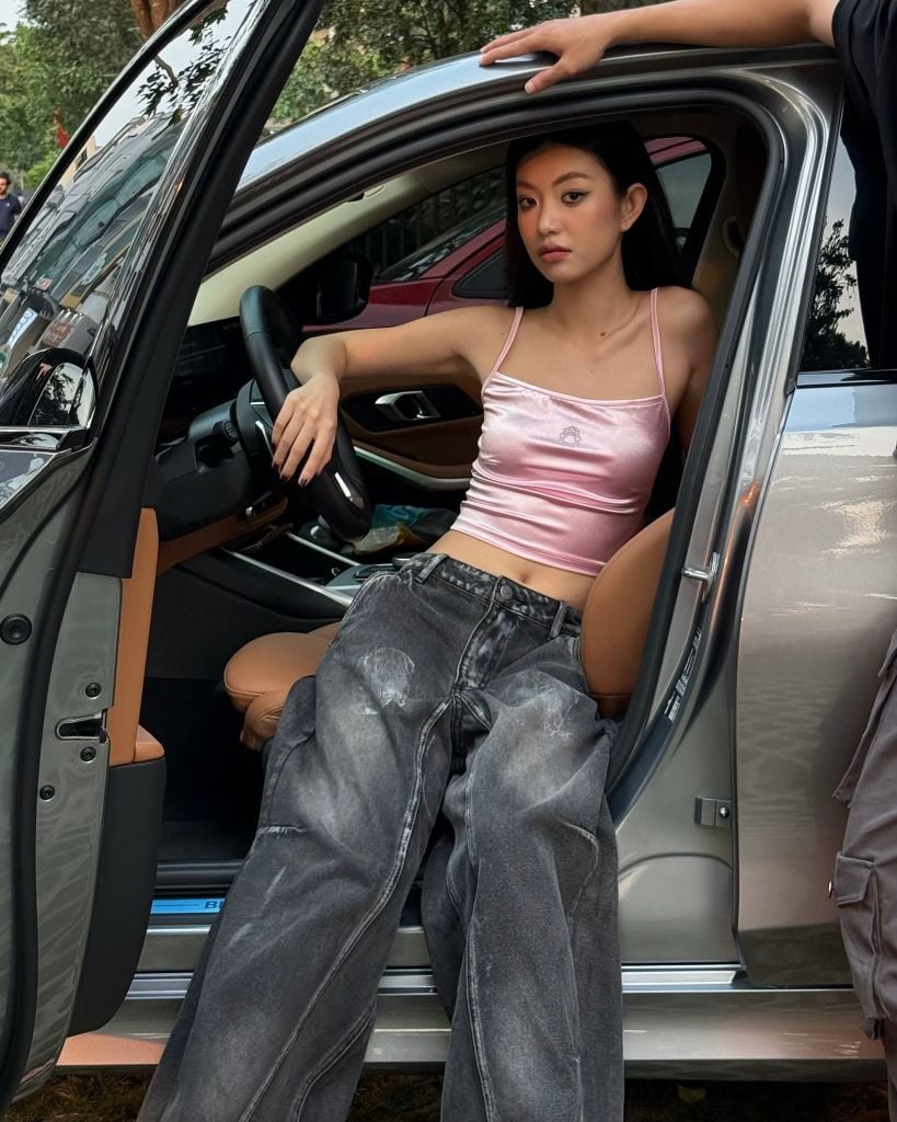  TSUN Quần Jeans Đen Wash Paints 