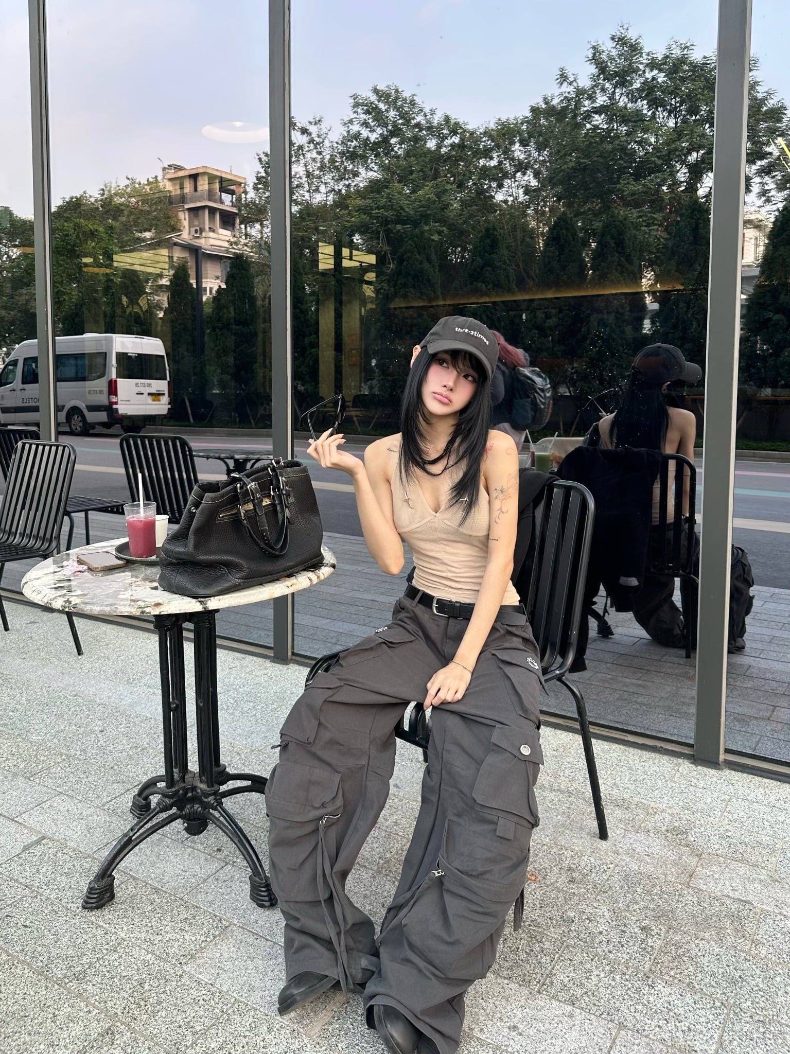  TSUN DRK Cargo Pants Grey - Quần Dài Kaki Túi Hộp Xám 