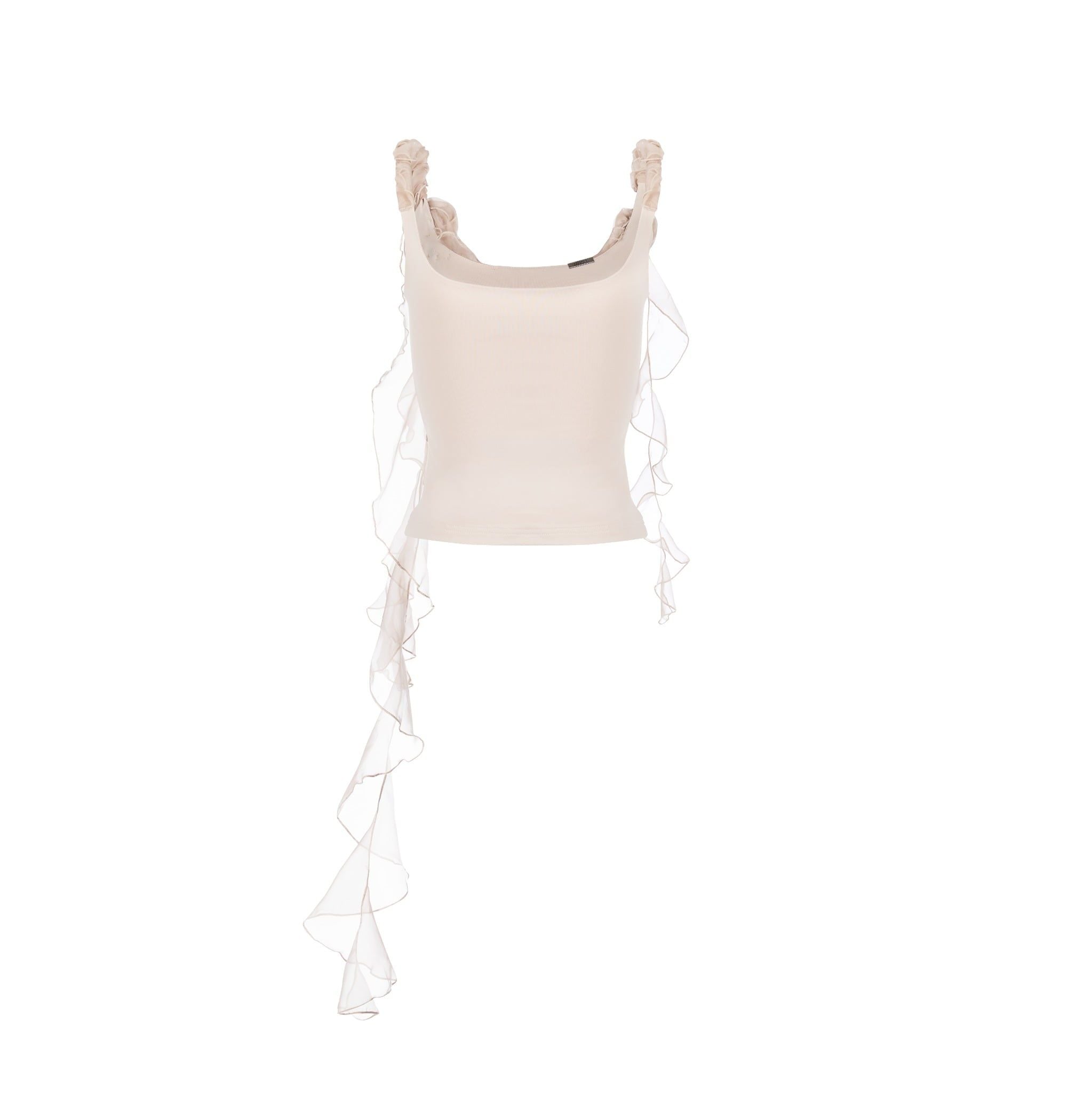  TSUN Rosie Top - Áo Thun Phối Bèo Hoa Hồng 