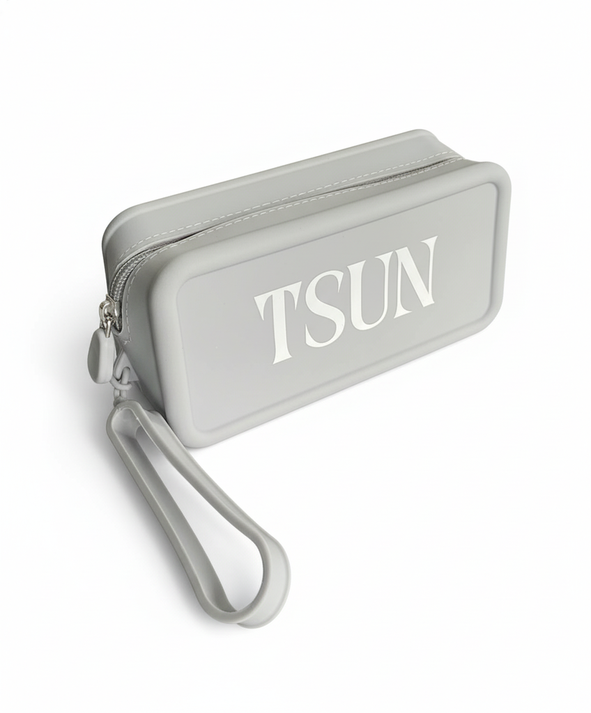  TSUN Oreo Cube Makeup Bag - Grey 