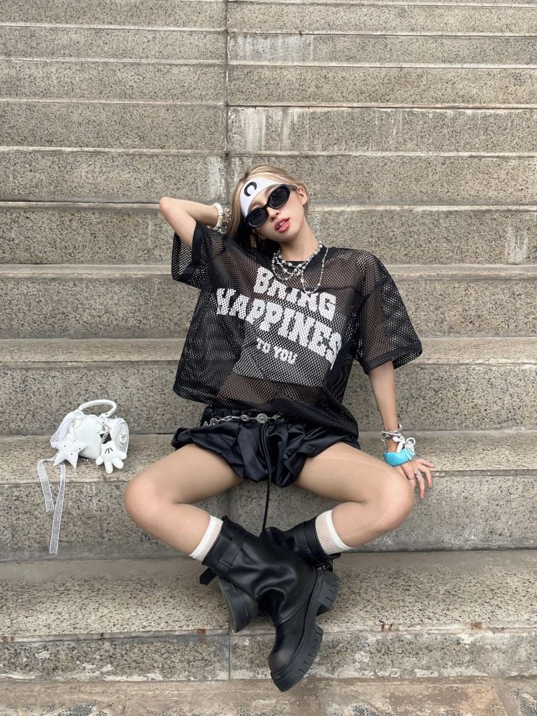  TSUN Big Mesh Jersey Black -  Áo Lưới Jersey Đen 