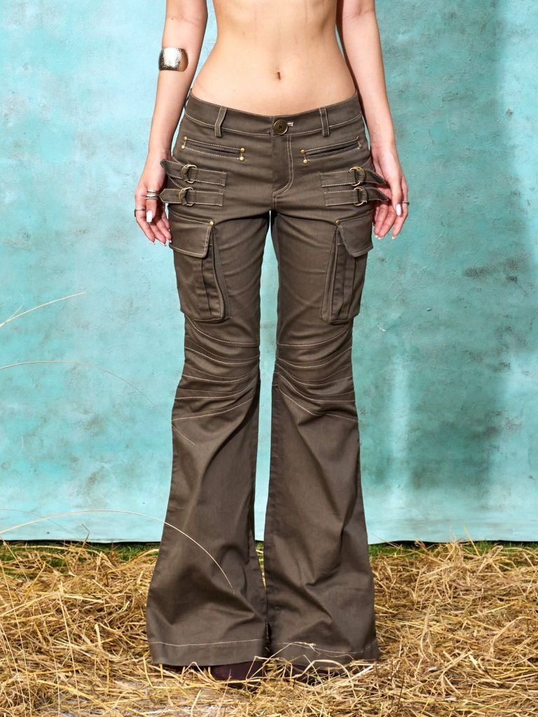  TSUN Oryn Flared Pants - Quần Ống Loe Lưng Thấp 