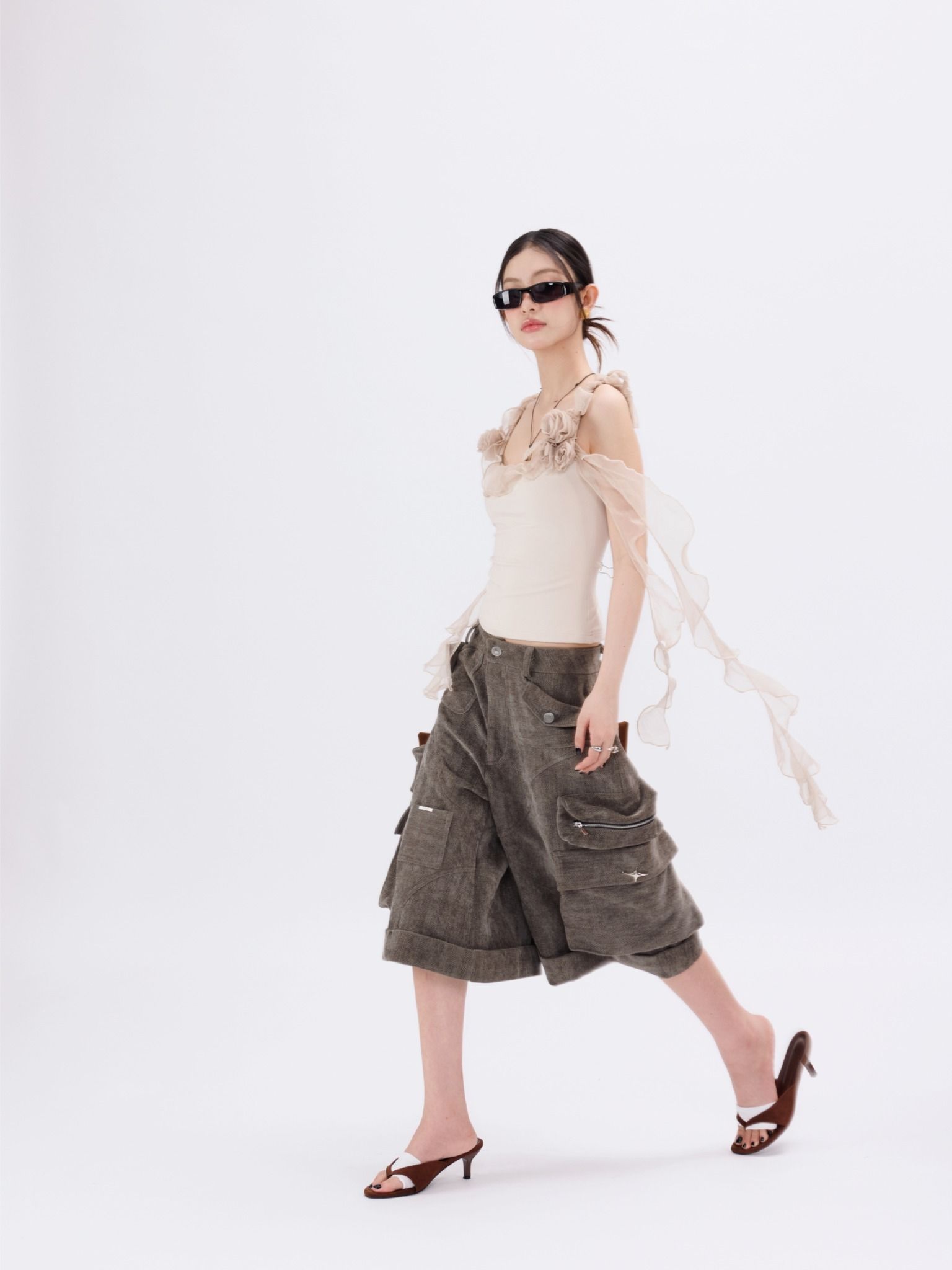  TSUN Terra Cargo Short - Quần Lửng Túi Hộp Hiệu Ứng Xương Cá 