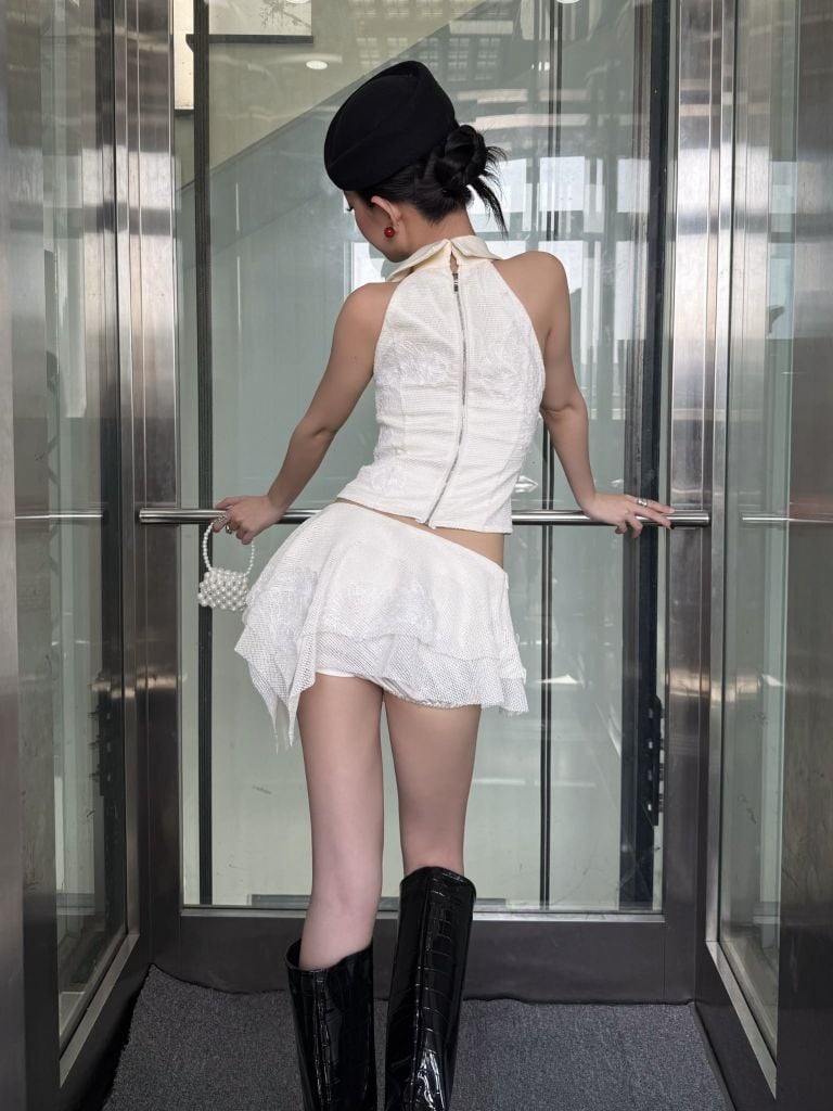  TSUN Seraphine Skirt - Chân Váy Tầng Phối Ren 