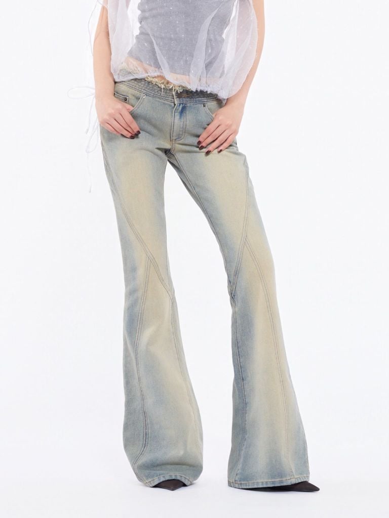  TSUN Noir Flared Pants - Quần Jean Ống Loe 