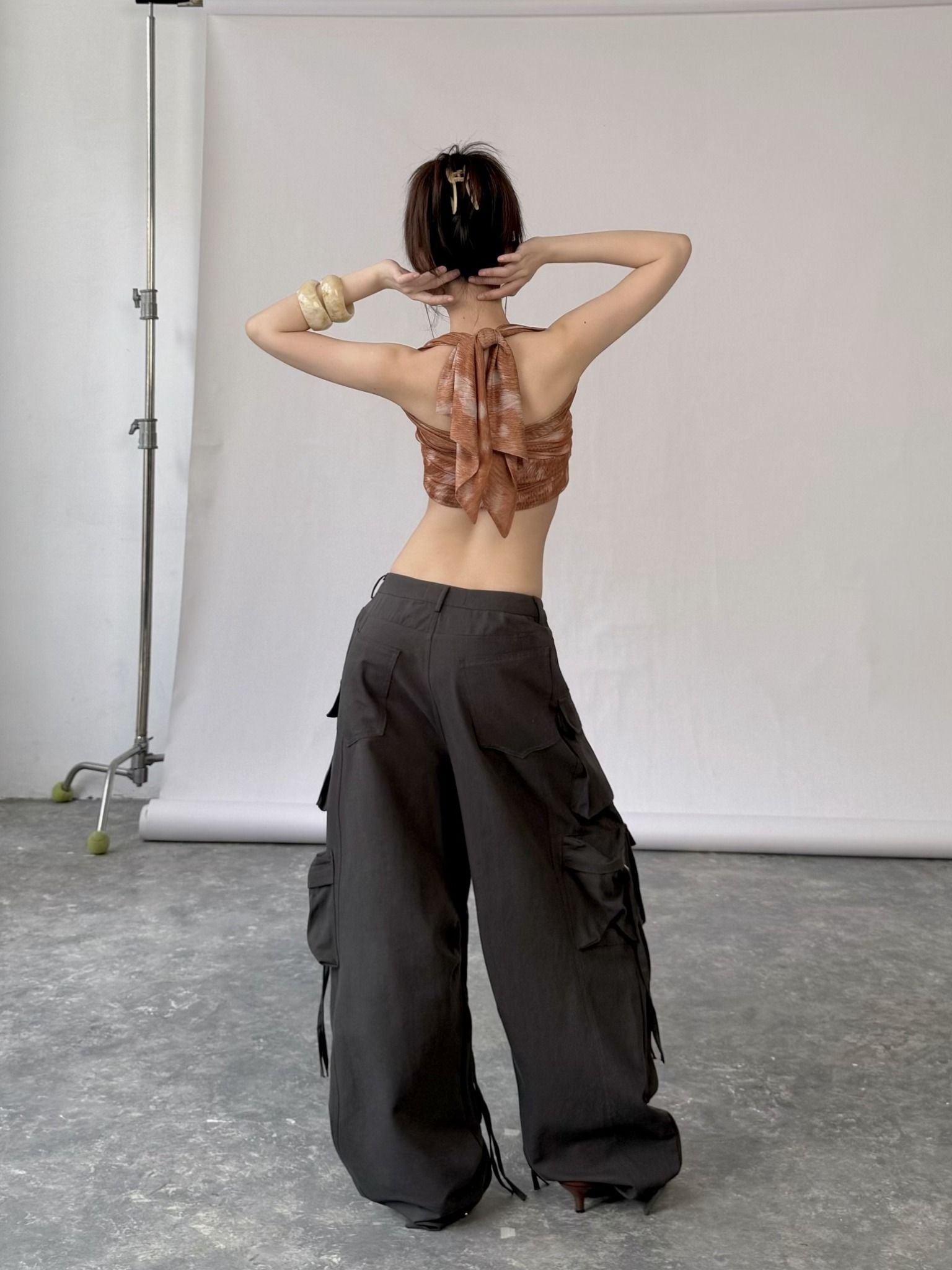  TSUN DRK Cargo Pants Grey - Quần Dài Kaki Túi Hộp Xám 