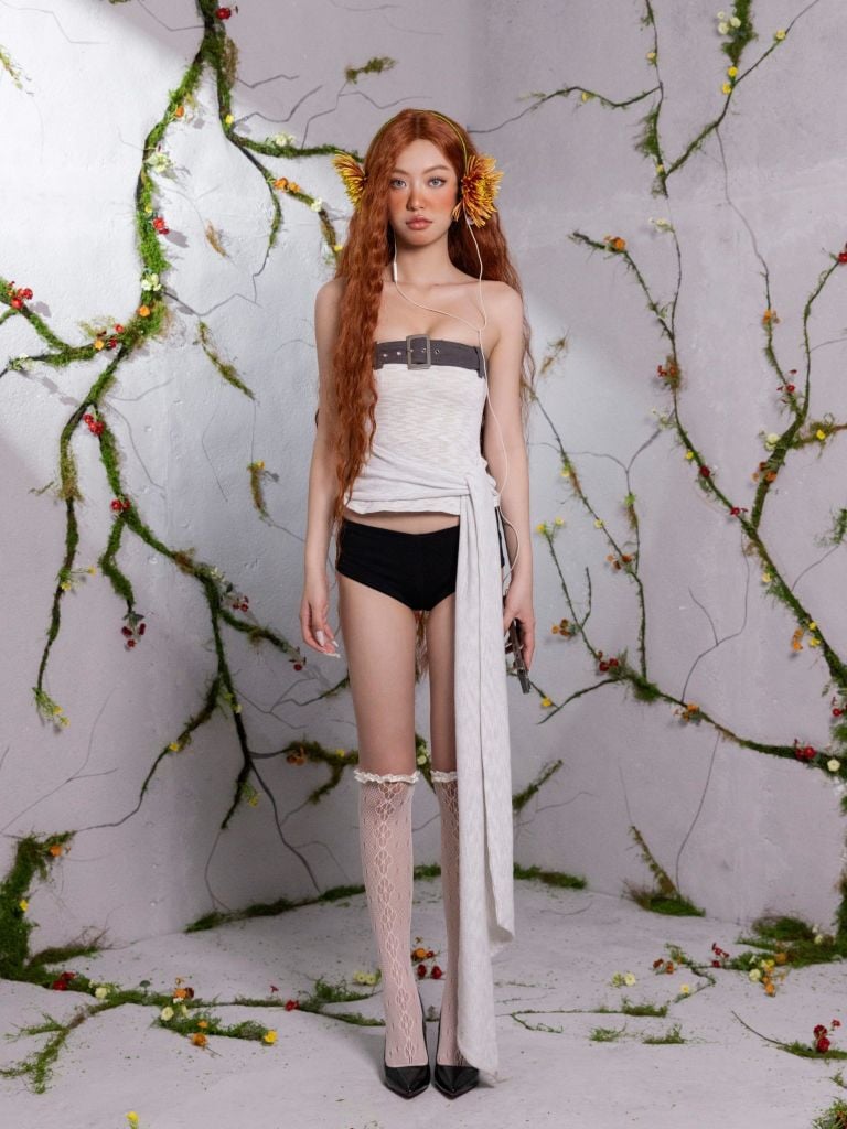  TSUN Zoe Top - Áo Ống Kèm Belt 