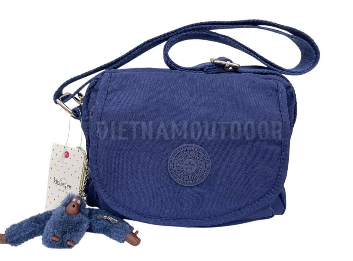  Túi Đeo Chéo KIPLING 5140 Gọn Nhẹ Vải Chống Thấm Nước Tặng Kèm Móc Khóa Khỉ 