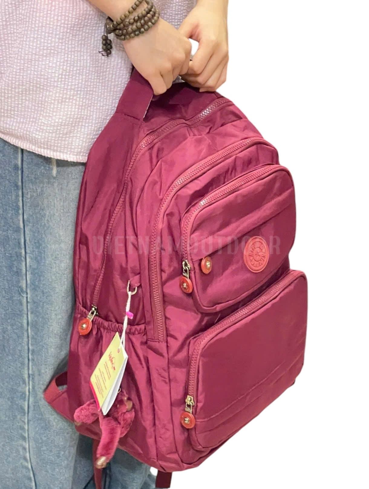  Balo KIPLING Nữ 8099 Nhiều Ngăn Chống Nước Balo Đi Học Đi Chơi Ngăn Chính Vừa Laptop 15inch Tặng Kèm Móc Khóa Khỉ 