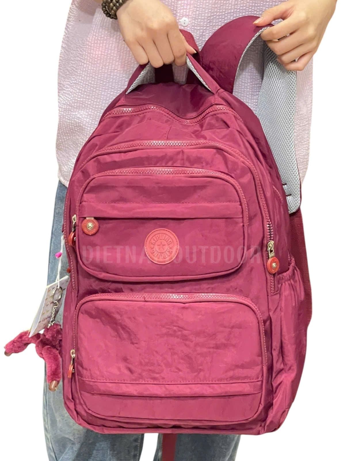  Balo KIPLING Nữ 8099 Nhiều Ngăn Chống Nước Balo Đi Học Đi Chơi Ngăn Chính Vừa Laptop 15inch Tặng Kèm Móc Khóa Khỉ 